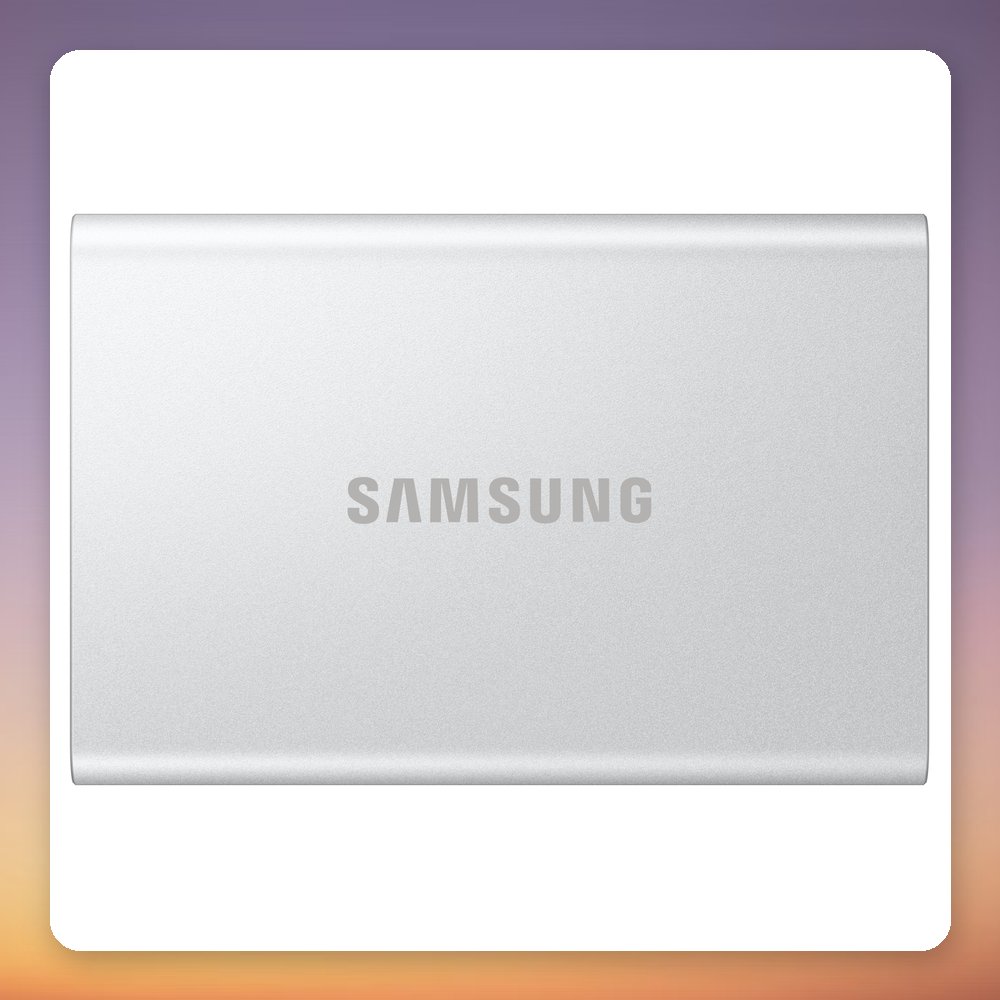 Samsung Portable SSD T7 Resurrected 1 TB USB-C 3.2 Gen 2 External SSD, Aluminium