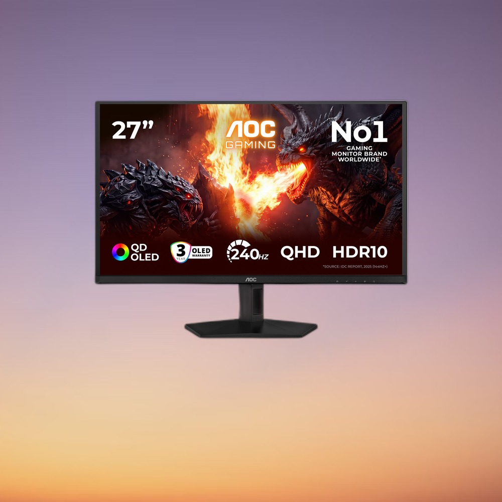AOC AGON Q27G41ZDF QD-OLED 26.5" QHD Gaming Monitor