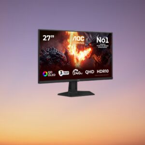 AOC AGON Q27G41ZDF QD-OLED 26.5″ QHD Gaming Monitor