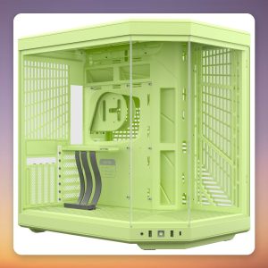 HYTE Y70 E-ATX Mid Tower Case, Light Green (Matcha Milk), Tempered Glass