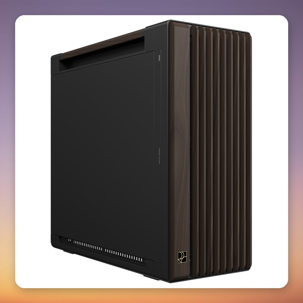 Asus ProArt PA602 Wood Edition Modern Black Big-Tower Case, Walnut Wood, E-ATX