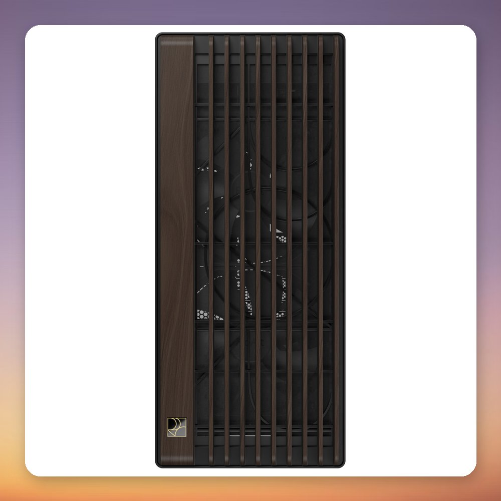 Asus ProArt PA602 Wood Edition Modern Black Big-Tower Case, Walnut Wood, E-ATX – image 2