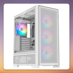 Silentware Air 2000 ARGB White E-ATX Mid Tower Case, 7 Fans Included