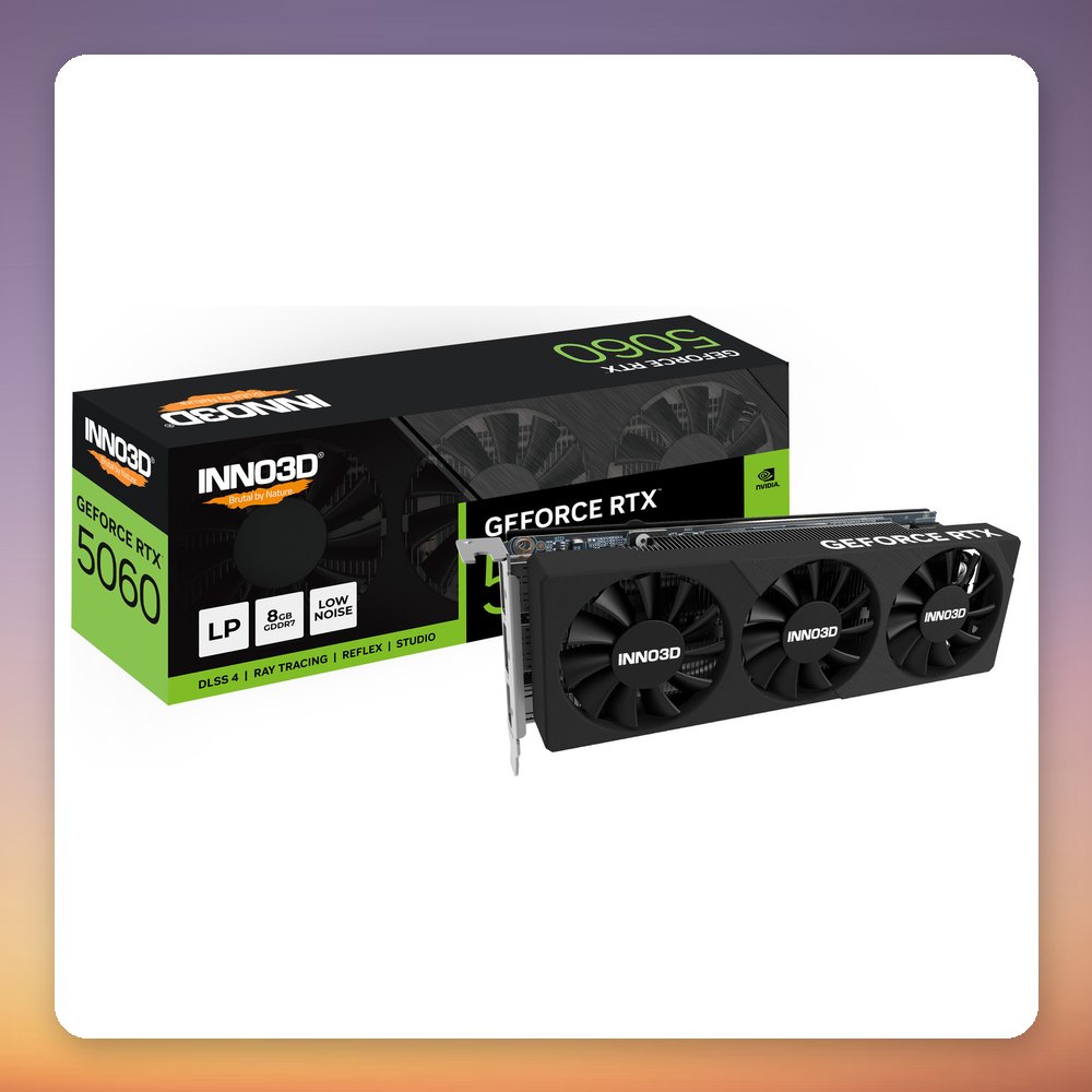 Inno3D GeForce RTX 5060 Low Profile 8 GB GDDR7 Graphics Card