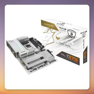 Sapphire NITRO+ X870EA WIFI7 Phantom Link Polar AM5 ATX Motherboard, White/Black