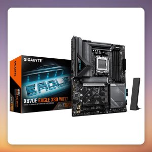Gigabyte X870E EAGLE X3D WIFI7 ATX Motherboard, AM5, DDR5, Wi-Fi 7, Black