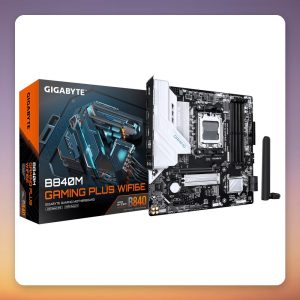 GigaByte B840M Gaming Plus WiFi 6E mATX Motherboard, AM5, DDR5, Wi-Fi 6E