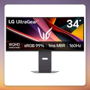 LG UltraGear 34G600A-B 34″ UWQHD 160 Hz Curved VA Gaming Monitor