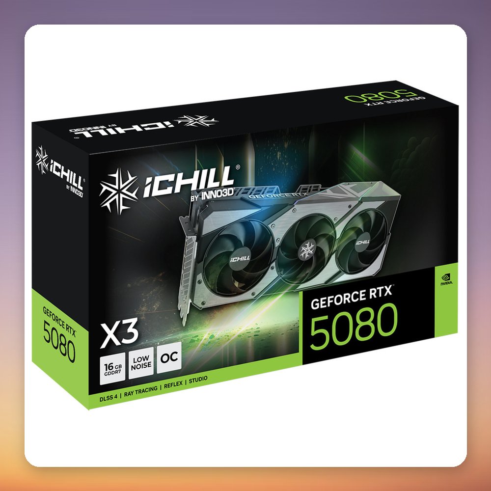 Inno3D GeForce RTX 5080 ICHILL X3 V2 16 GB GDDR7 Graphics Card, 3x DisplayPort, HDMI 2.1b – image 3