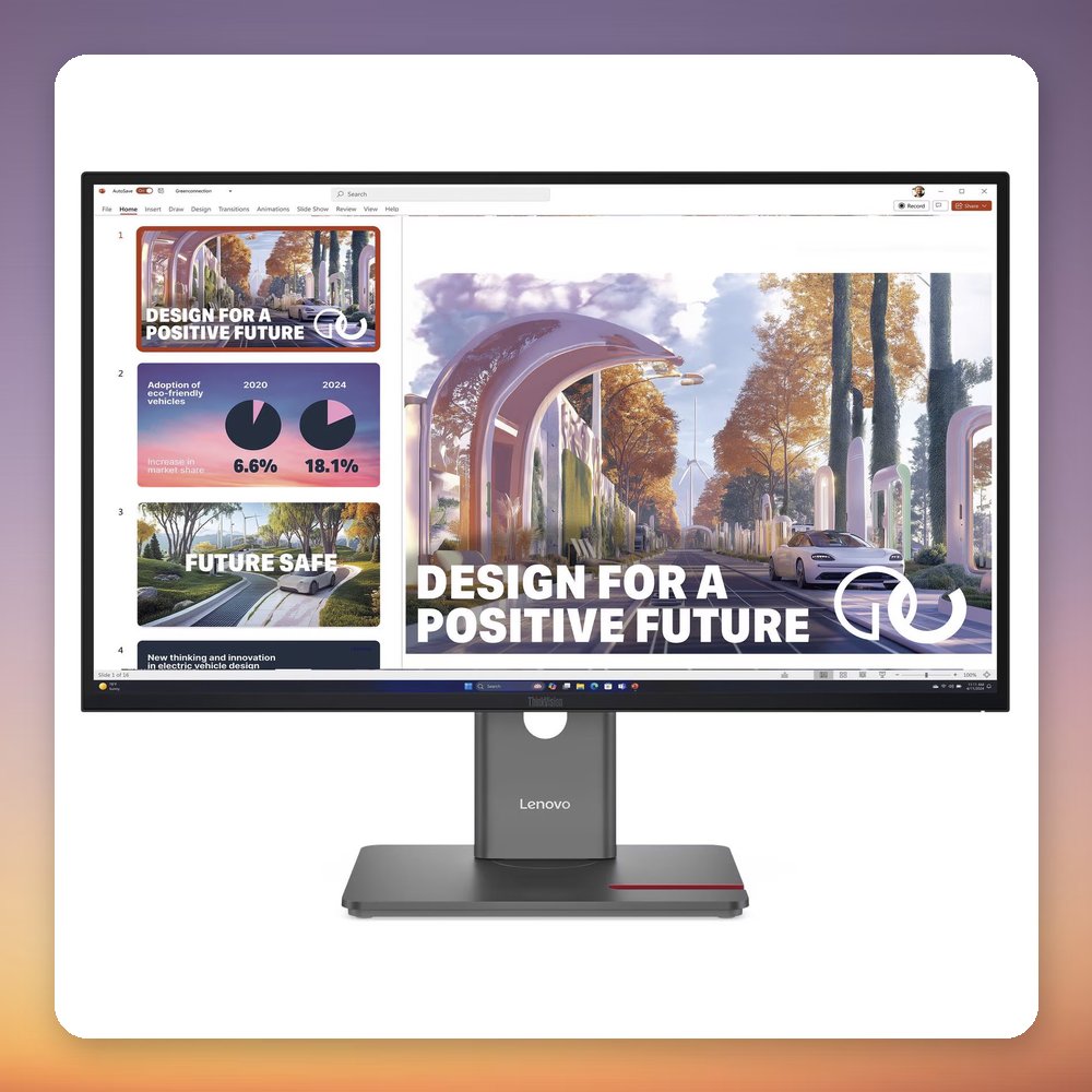 Lenovo ThinkVision P27QD-40 27" QHD IPS Monitor, 120 Hz, USB-C 140W PD, KVM – image 2