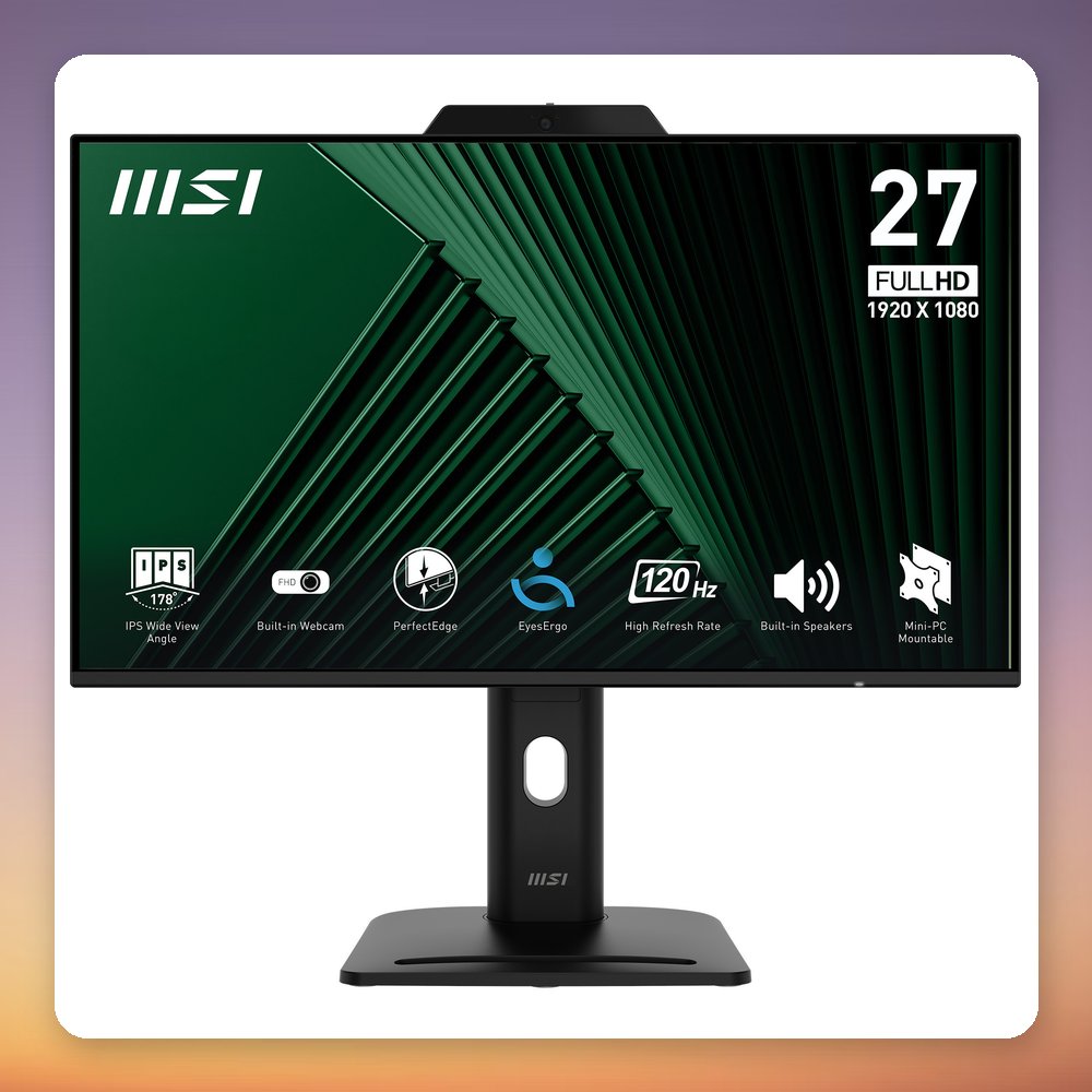MSI PRO MP272PMG 27" Full HD IPS 120 Hz Monitor with Webcam and USB Hub – image 4