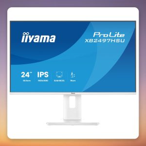 Iiyama ProLite XB2497HSU-W1 23.8″ Full HD IPS 120 Hz Monitor, White, USB Hub