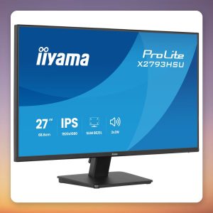 Iiyama ProLite X2793HSU-B1 27" Full HD IPS Monitor, 120 Hz, 1 ms, USB Hub