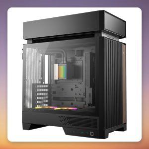 Deepcool CL6600 Mid-Tower Case, Black/Wood, Tempered Glass, Pre-Installed 360 mm Radiator