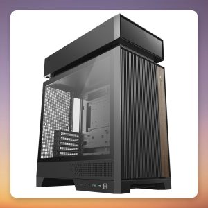 Deepcool CL660 ATX Mid-Tower Case, Black/Wood, Tempered Glass, 2x ARGB Fans