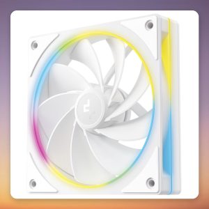 Deepcool FL12R SE 3-in-1 120 mm Reverse Blade ARGB PWM Case Fans, White, 3-Pack