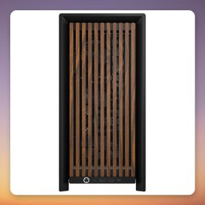 Corsair FRAME 4000D RS Wood Midi-Tower Case, Black/Walnut, Tempered Glass, E-ATX