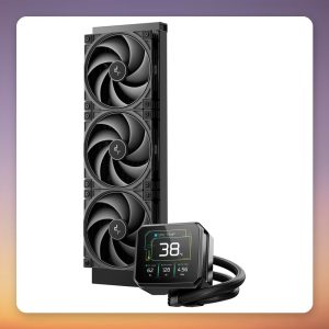 Deepcool Spartacus 360 360 mm AIO Liquid Cooler with 3.4″ IPS Display, Black