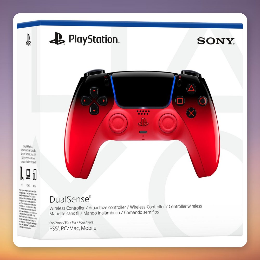 Sony DualSense Wireless Controller, Techno Red, Bluetooth/USB-C, PS5/PC/Mac – image 6