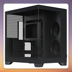 Fractal Design Pop 2 Vision Midi-Tower Case, Black, Panoramic Glass, 4x Aspect 12X Reverse Fans