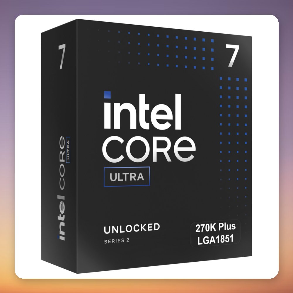 Intel Core Ultra 7 270K Plus 24-Core LGA1851 Processor, 5.5 GHz Boost, Boxed (No Cooler)