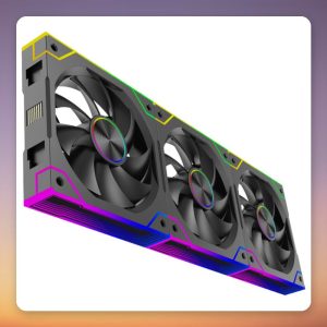 Xilence XPF360.ARGB 120 mm PWM ARGB Case Fan, Black, 3-Pack