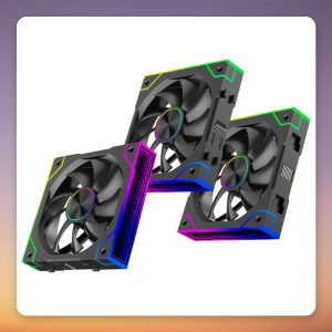 Xilence XPF360.ARGB 120 mm PWM ARGB Case Fan, Black, 3-Pack