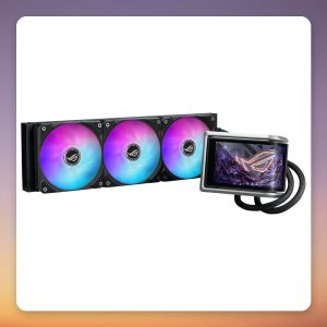 Asus ROG Ryuo IV 360 ARGB 360 mm AIO Liquid Cooler, Black, 6.67″ AMOLED Display