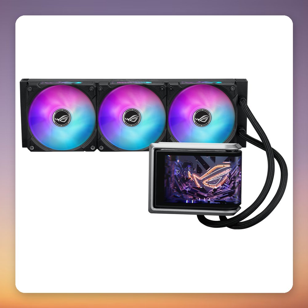 Asus ROG Ryuo IV 360 ARGB 360 mm AIO Liquid Cooler, Black, 6.67" AMOLED Display – image 3