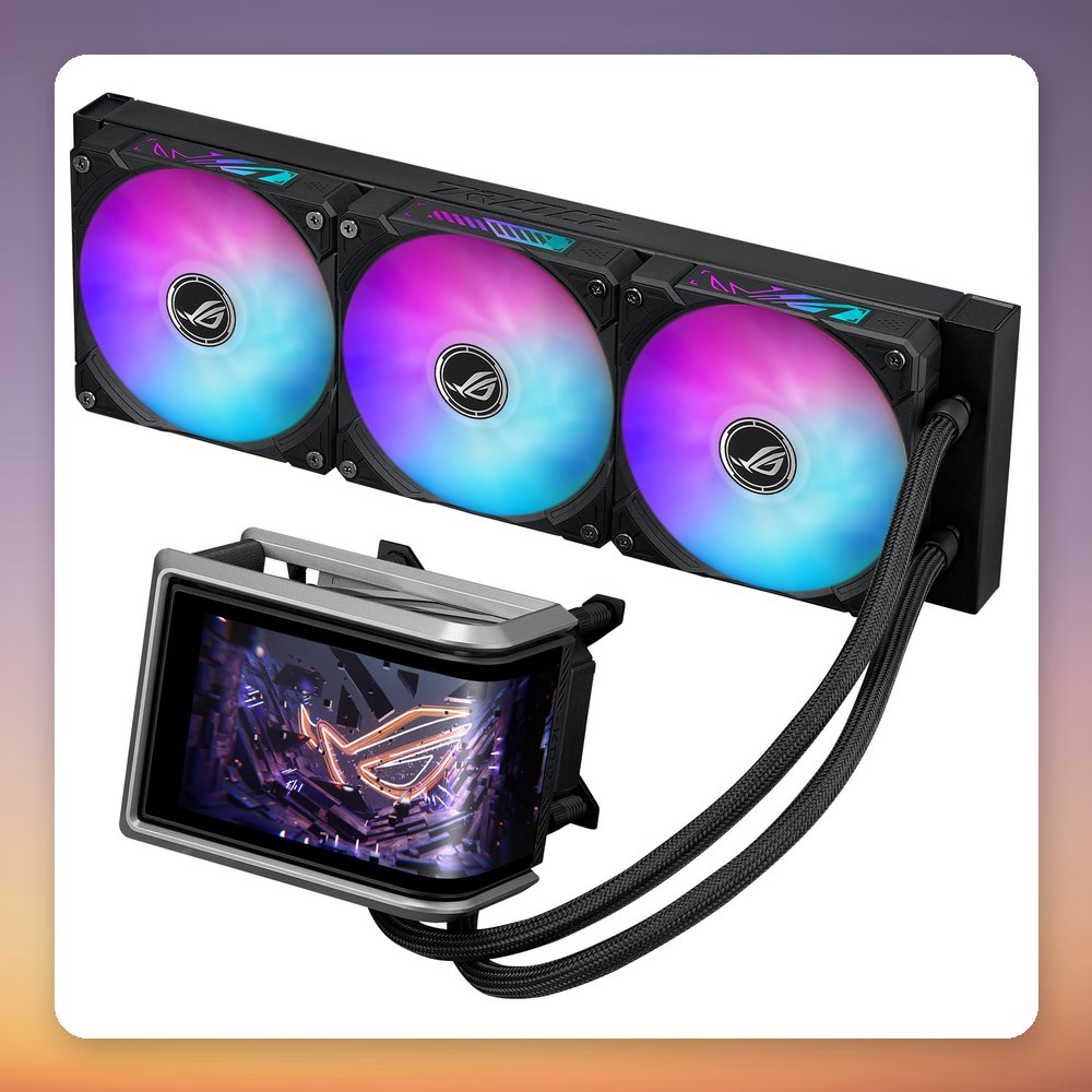 Asus ROG Ryuo IV 360 ARGB 360 mm AIO Liquid Cooler, Black, 6.67" AMOLED Display – image 4