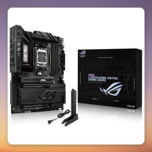 Asus ROG Crosshair X870E Dark Hero AMD X870E AM5 ATX Motherboard, Wi-Fi 7, 10G LAN