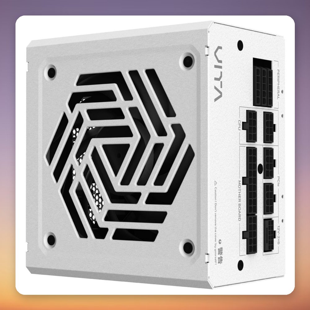 Fortron VITA GM 1000W 80 PLUS Gold Fully Modular ATX 3.1 PSU, White – image 3