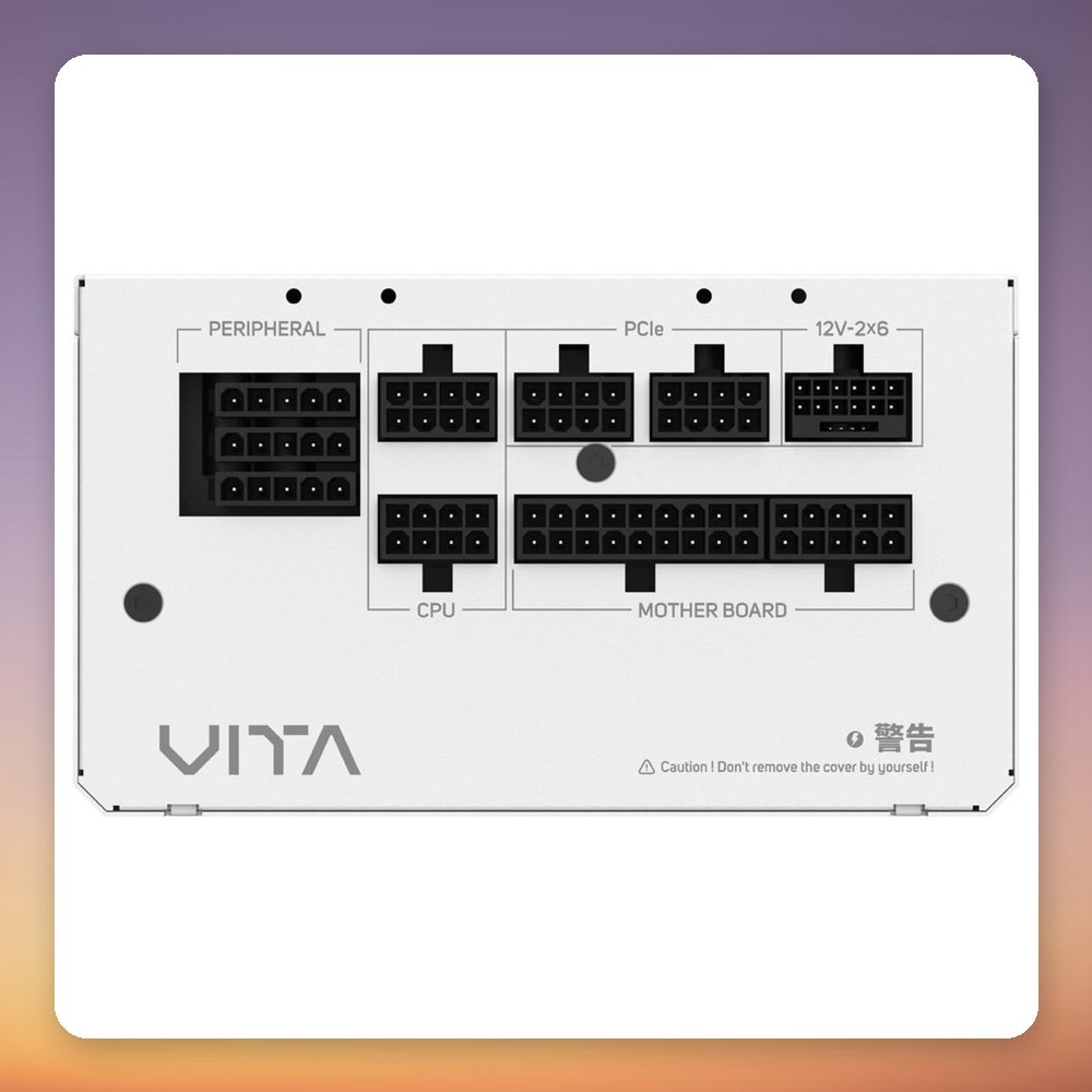 Fortron VITA GM 1000W 80 PLUS Gold Fully Modular ATX 3.1 PSU, White – image 4