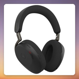 Jabra Evolve3 85 Wireless ANC Headset, MS Teams, USB-A Link 390 Adapter, Wireless Charging Pad, Black