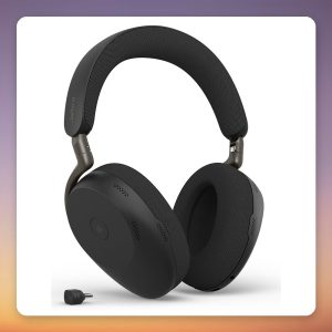 Jabra Evolve3 85 Wireless ANC Headset, MS Teams, USB-A Link 390 Adapter, Wireless Charging Pad, Black