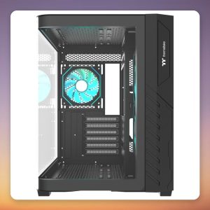 Thermaltake Vision 330 CR ARGB SE Black Mid-Tower ATX Case with Curved Glass Front