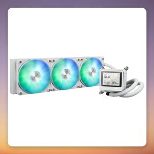 Asus MAX Gaming LC 360 ARGB LCD 360 mm AIO Liquid Cooler, White