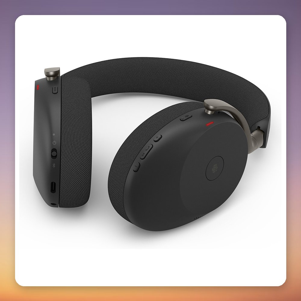 Jabra Evolve3 85 USB-C Bluetooth Headset with Link 390 Adapter, MS Teams, Black – image 5