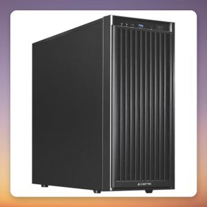 Chieftec BW-01B-OP ATX Midi Tower Case, Black, Mesh Front, 1x 120 mm PWM Fan