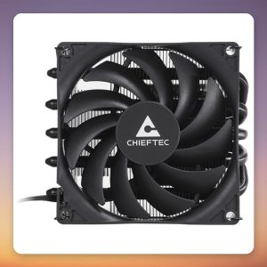 Chieftec CAC-S92PWM-LP45 92 mm Low-Profile CPU Air Cooler, Black