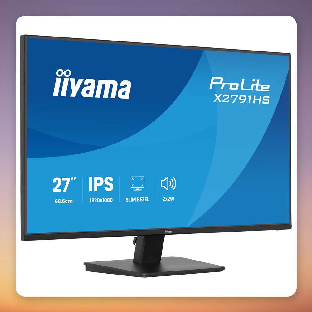 Iiyama ProLite X2791HS-B1 27" Full HD IPS Monitor, 120 Hz, HDMI/DP