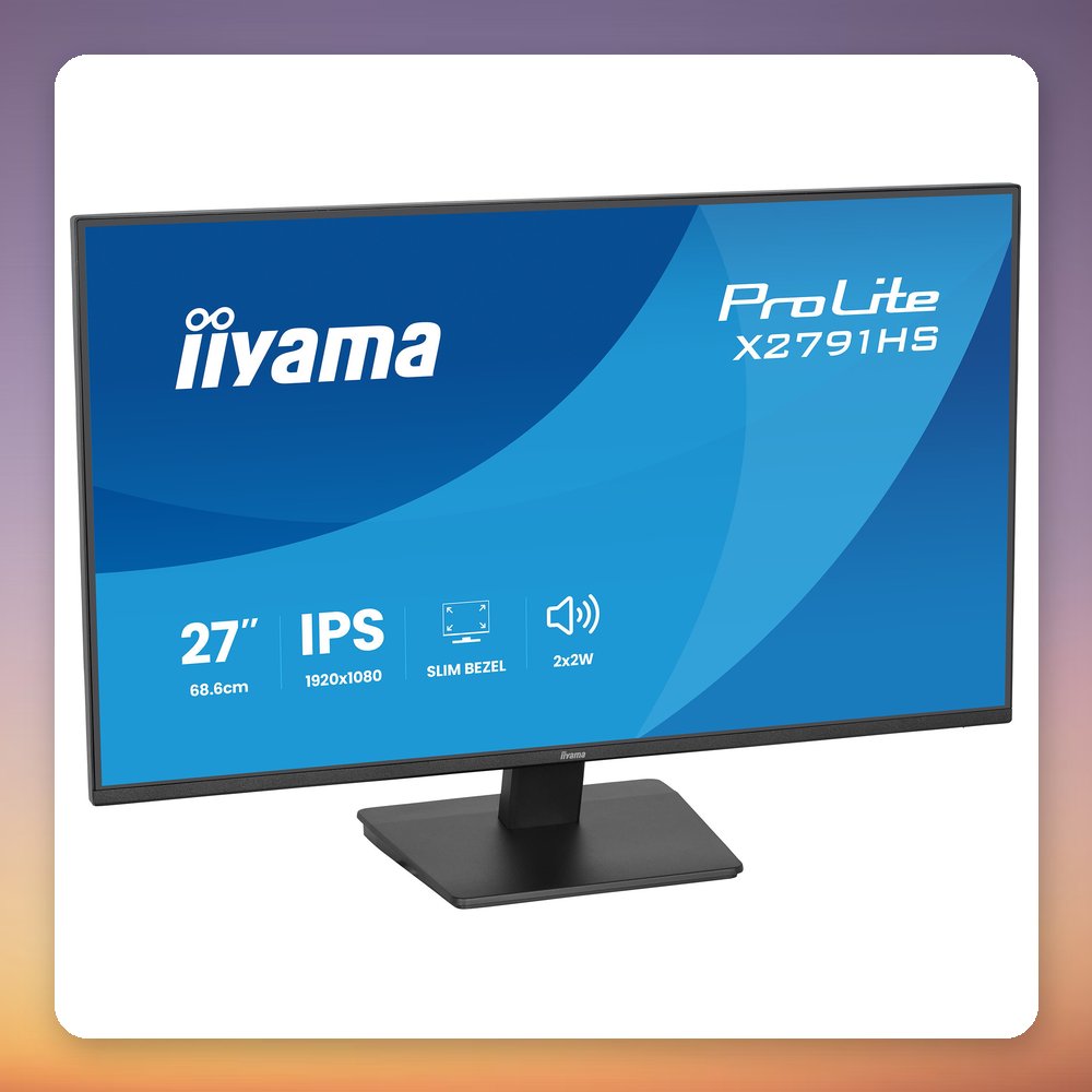 Iiyama ProLite X2791HS-B1 27" Full HD IPS Monitor, 120 Hz, HDMI/DP – image 2