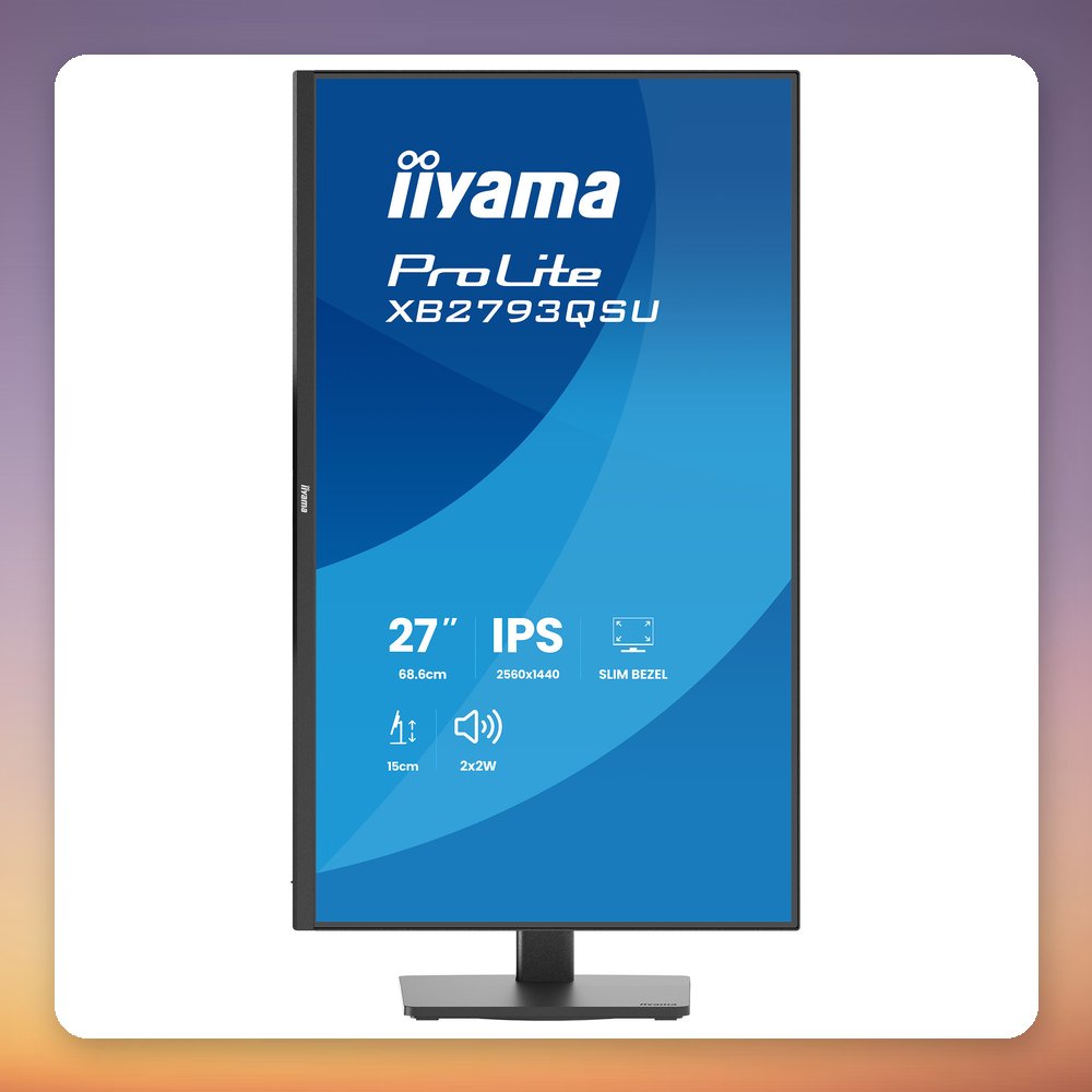 Iiyama ProLite XB2793QSU-B1 27" QHD IPS Monitor, 75 Hz, Height Adjustable – image 3