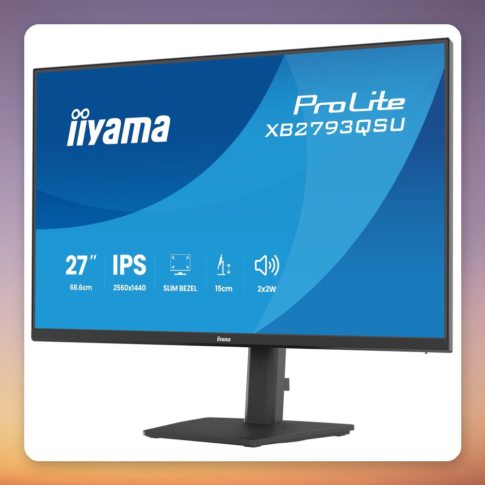 Iiyama ProLite XB2793QSU-B1 27" QHD IPS Monitor, 75 Hz, Height Adjustable – image 4