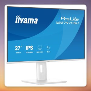 Iiyama ProLite XB2797HSU-W1 27″ Full HD IPS 120 Hz Monitor, White, USB Hub