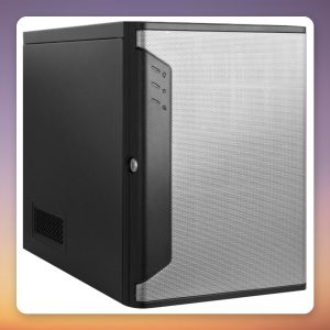 Chenbro SR301 Plus Mini-ITX Server Tower Case, Silver/Black, 4x 3.5" Hot-Swap Bays