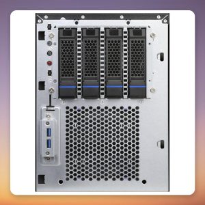 Chenbro SR301 Plus Mini-ITX Server Tower Case, Silver/Black, 4x 3.5″ Hot-Swap Bays