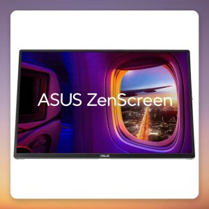 Asus ZenScreen OLED MQ16FC 16″ WUXGA Portable OLED Monitor, USB-C, Silver