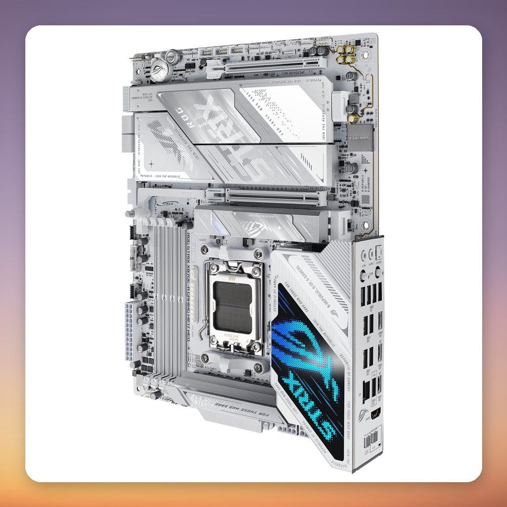 Asus ROG Strix X870E-A Gaming WiFi7 NEO AM5 ATX Motherboard, White, DDR5, Wi-Fi 7 – image 2