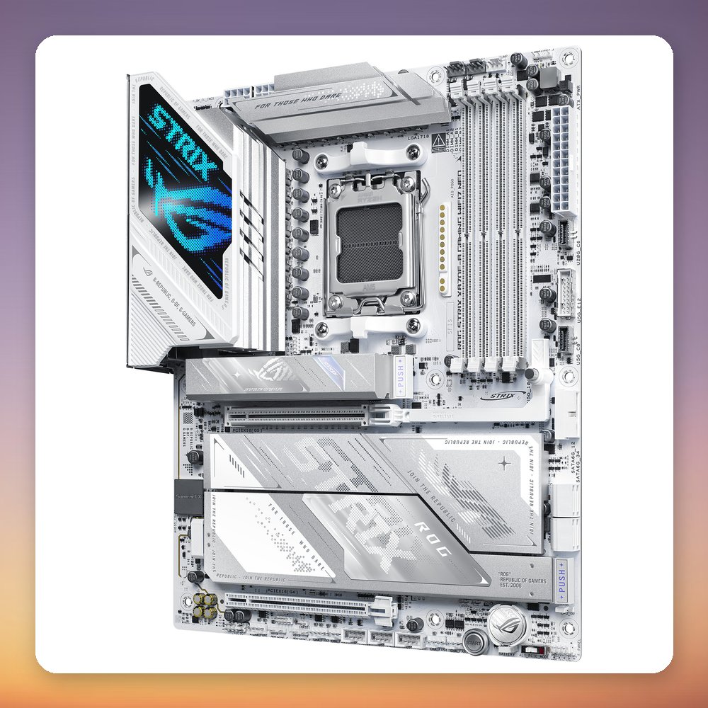 Asus ROG Strix X870E-A Gaming WiFi7 NEO AM5 ATX Motherboard, White, DDR5, Wi-Fi 7 – image 4